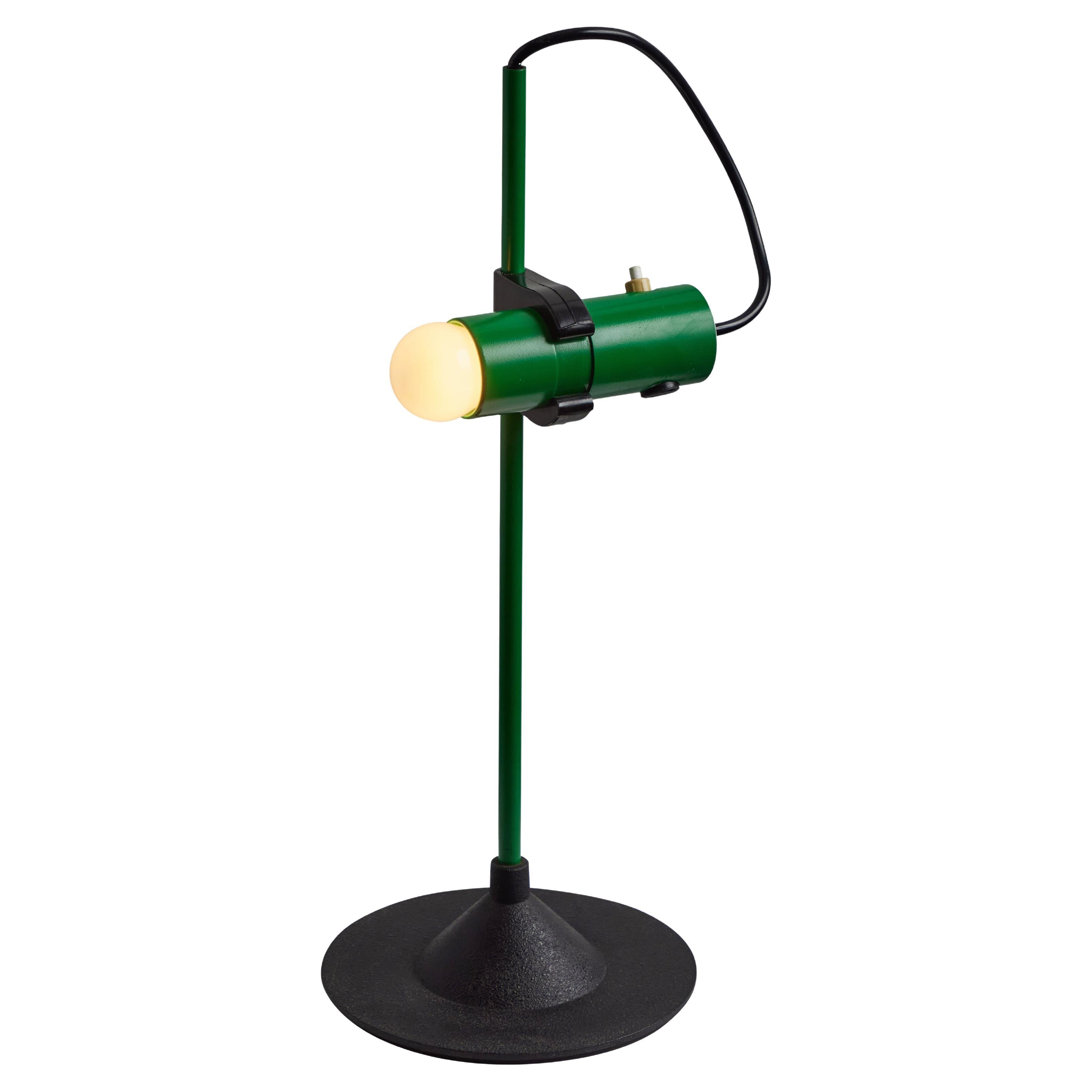 1980s Barbieri & Marianelli Green Table Lamp for Tronconi For Sale