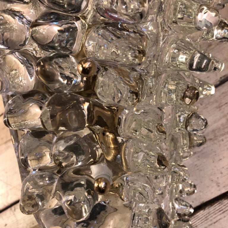 1980s Barovier Style Mid-Century Modern Rostrato Murano Glass Wall ...