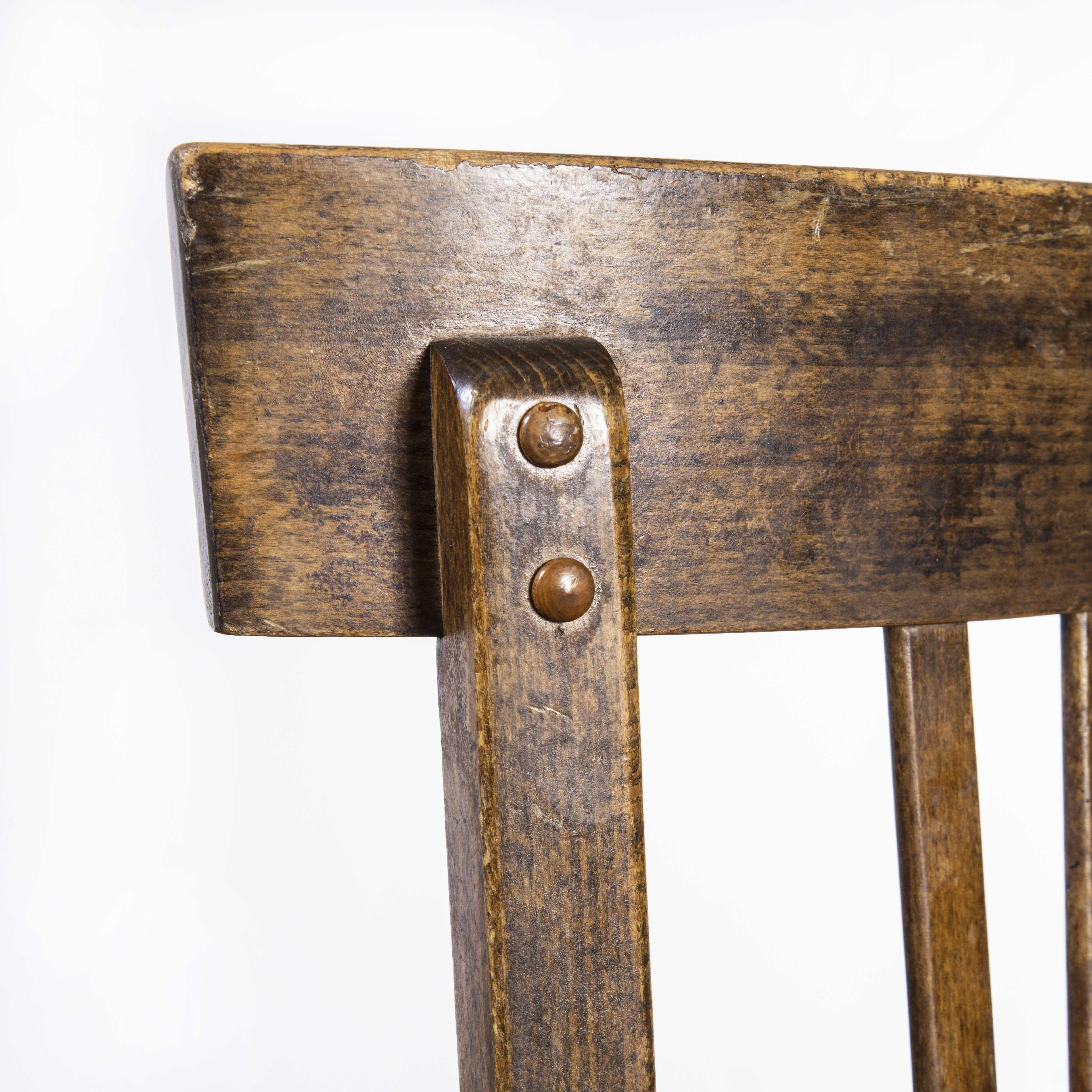 1980's Baumann Bentwood Classic Dark Oak Dining Chair, Set of Eight 5