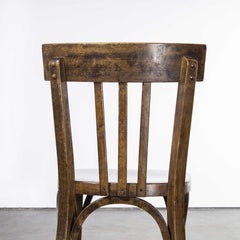 1980's Baumann Bentwood Classic Dark Oak Dining Chair, Set of Eight