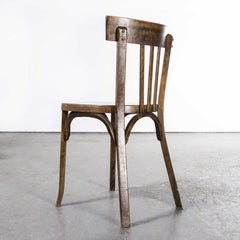 1980's Baumann Bentwood Classic Dark Oak Dining Chair, Set of Six