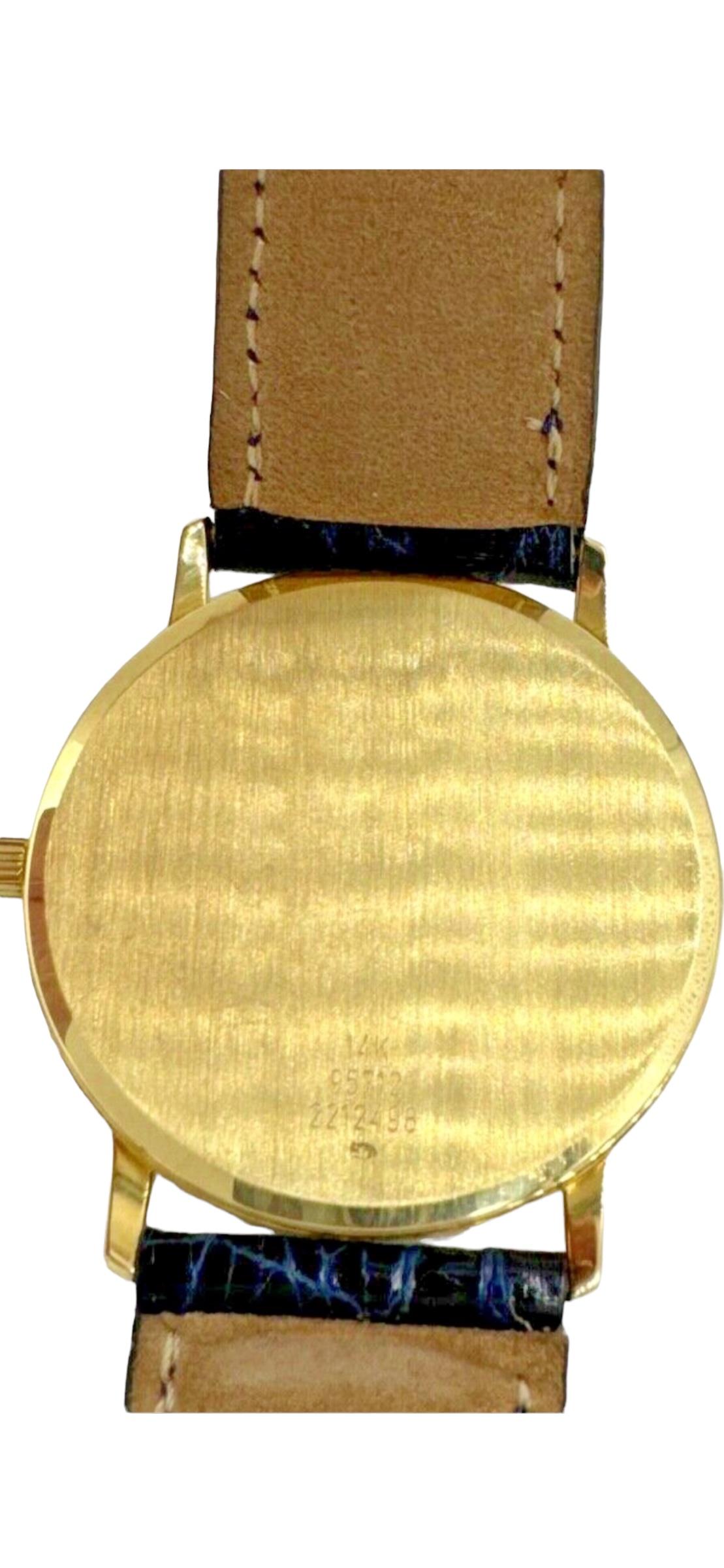 Women's or Men's 1980s Baume & Mercier Gold Wristwatch  For Sale