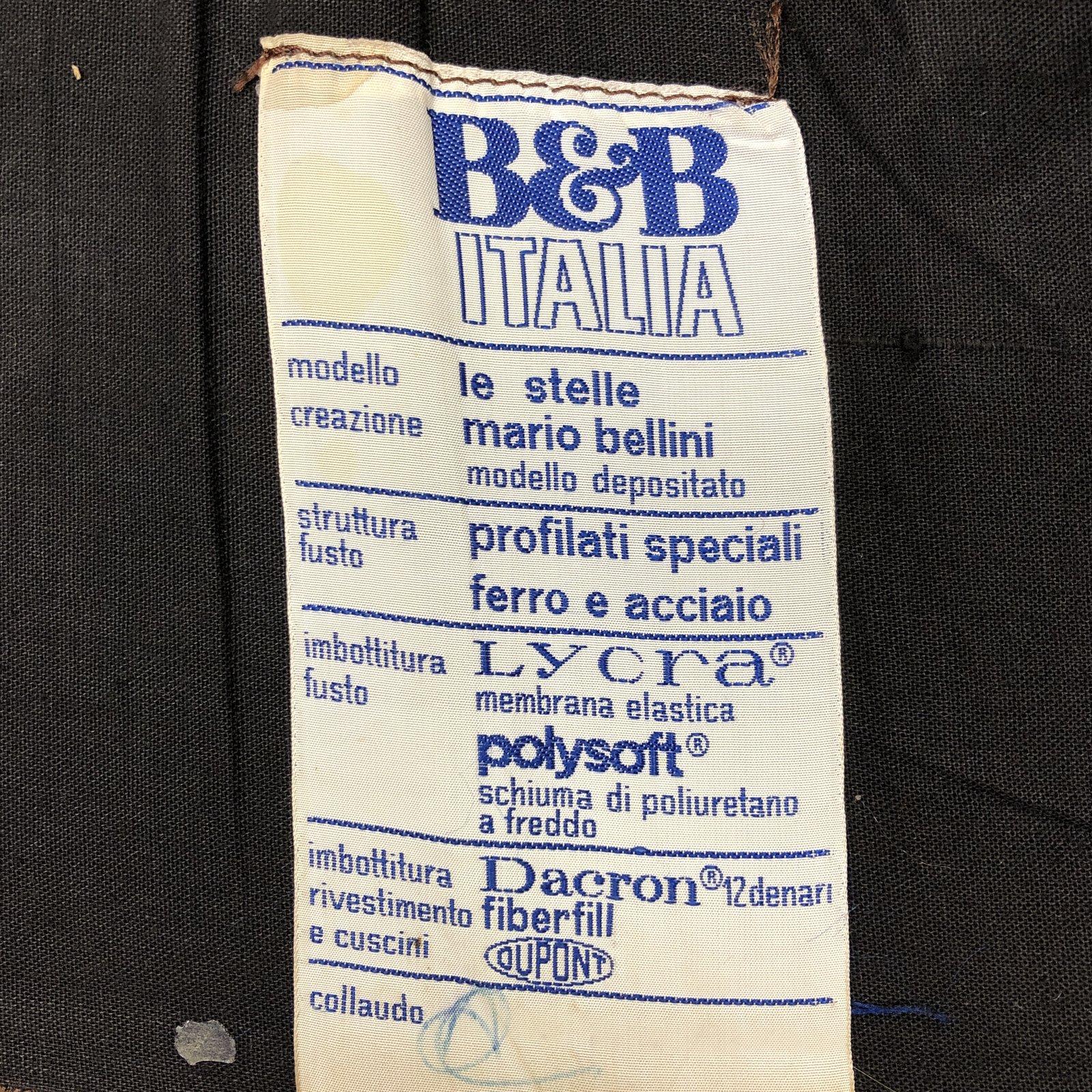 1980s B&B Italia Mario Bellini Le Stelle Leather Sofa For Sale 1