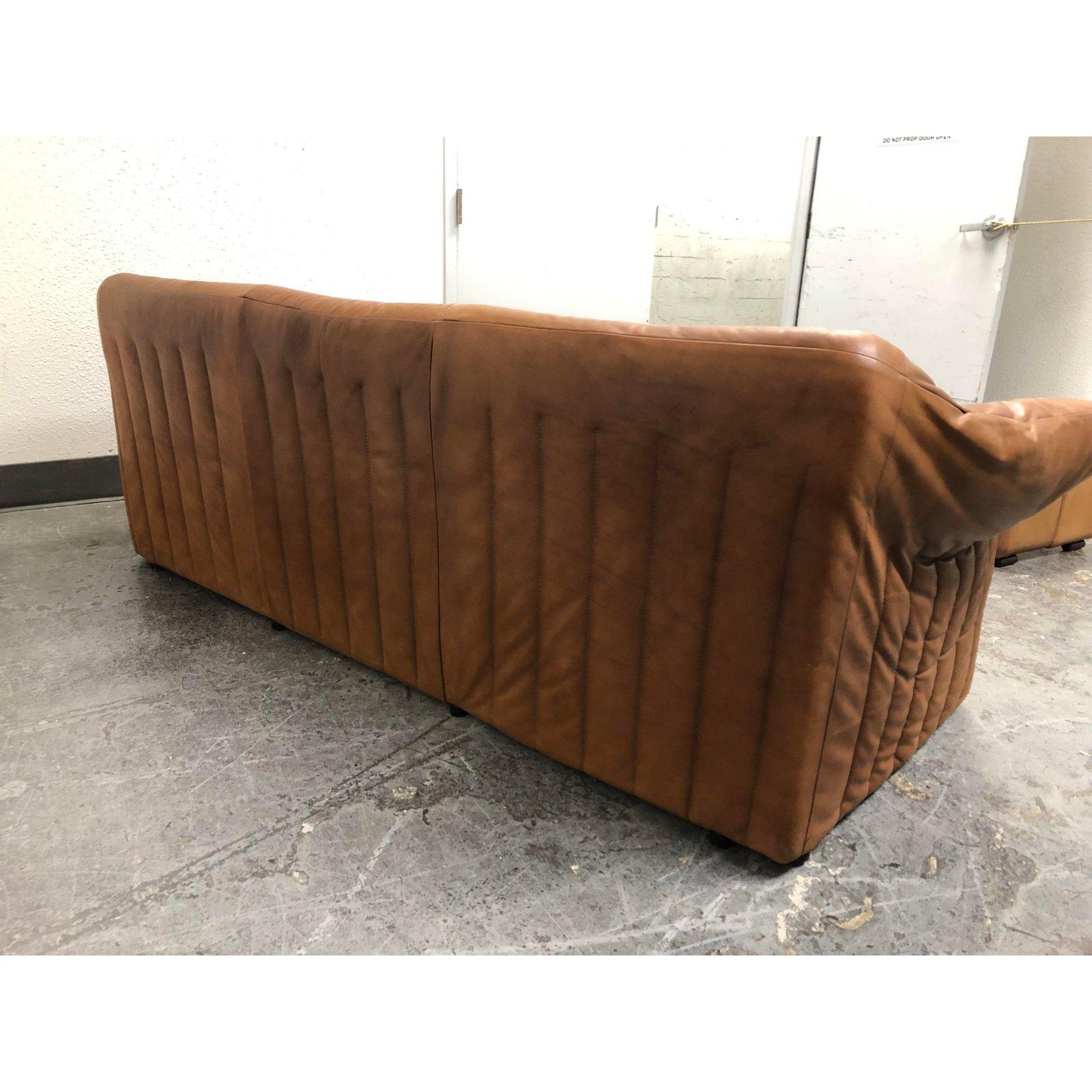 1980s B&B Italia Mario Bellini Le Stelle Leather Sofa For Sale 3