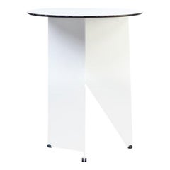 1980s Beautiful Design Side Table Attributed Metz & Co.