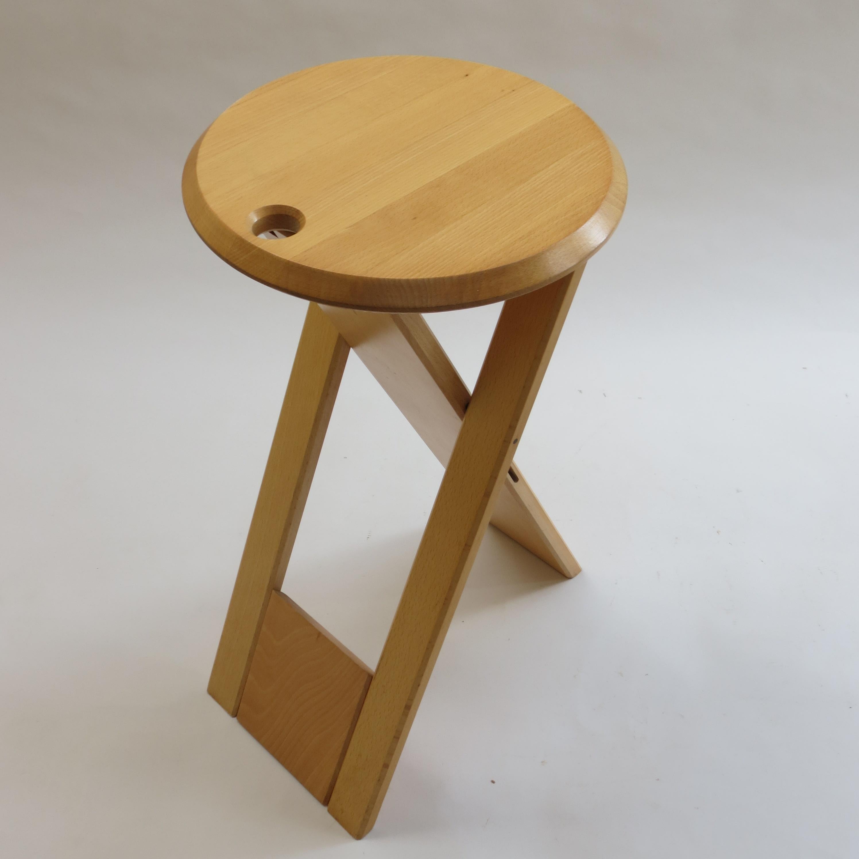 1980s Beech Folding Suzy Stool by Adrian Reed for Princes Design Works 2