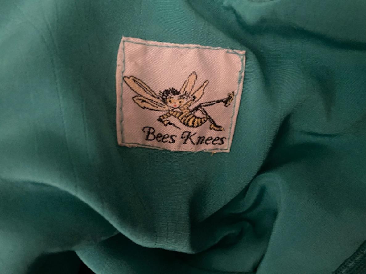 1980s Bees Knees Emerald Green Strapless Dress In Good Condition For Sale In London, GB