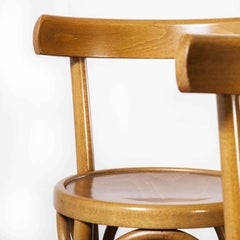 1980's Bentwood Barstools High Back, Set of Seven