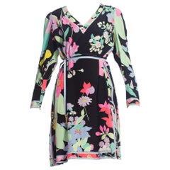 1980S Bergdorf Goodman Leonard Floral Silk Dress