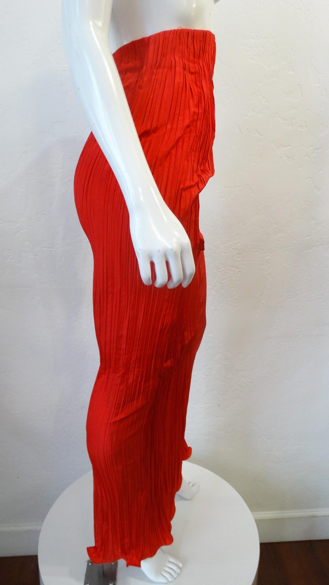Bernard Perris Couture - Jupe taille haute en crêpe de soie, années 1980 Bon état - En vente à Scottsdale, AZ