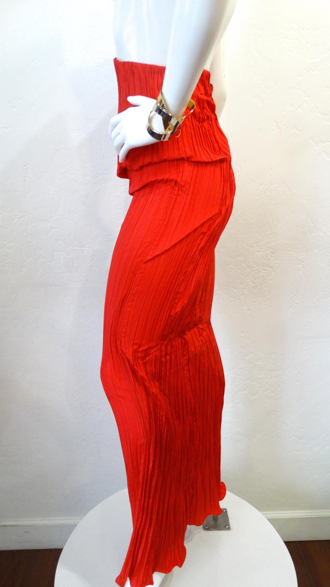 Bernard Perris Couture - Jupe taille haute en crêpe de soie, années 1980 en vente 4