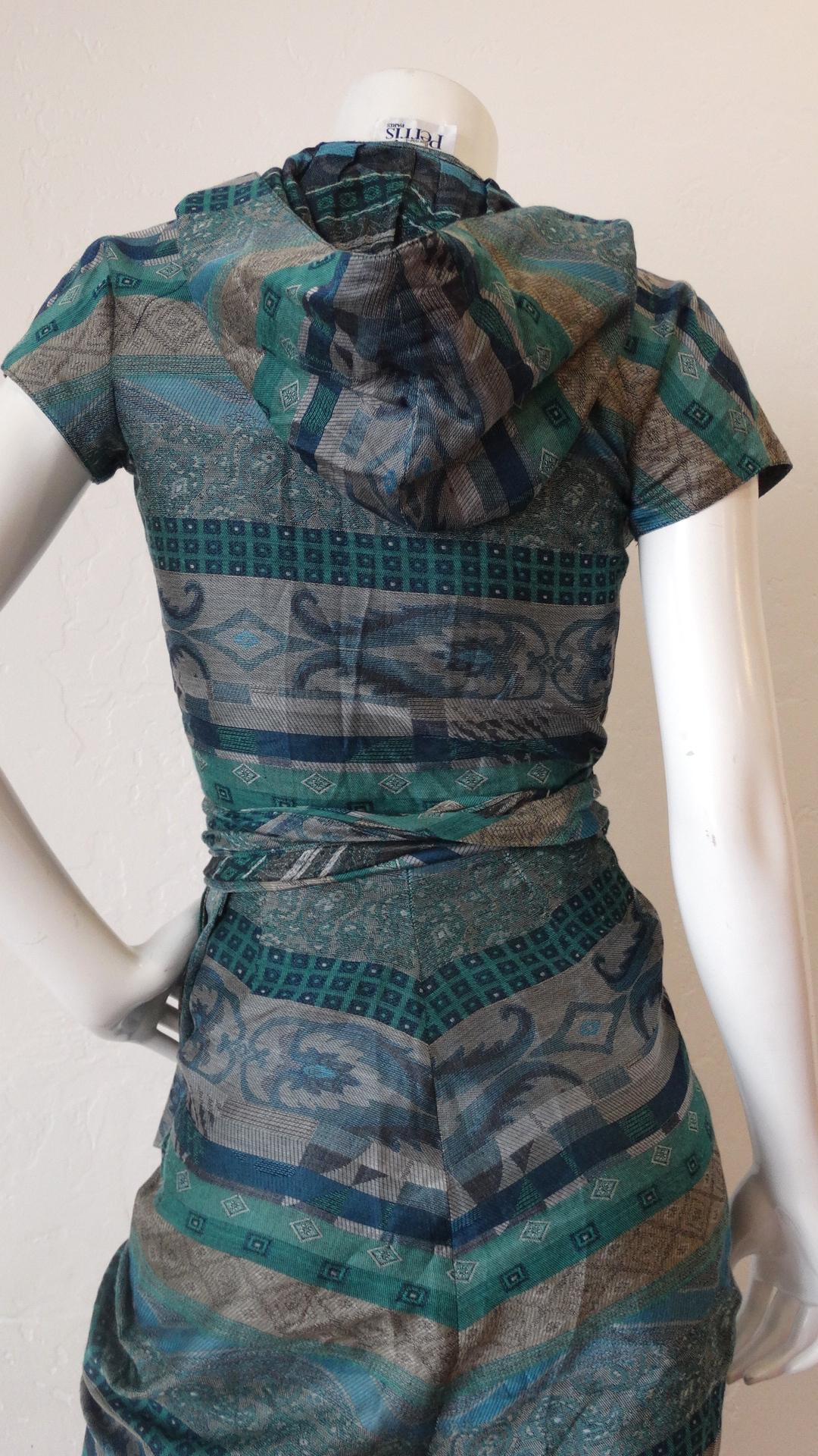 Bernard Perris 1980s Ethnic Patterned Two Piece For Sale 1