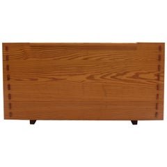 Retro 1980s Bespoke Made Large Pine Chest Blanket Box Ottoman Storage Chest