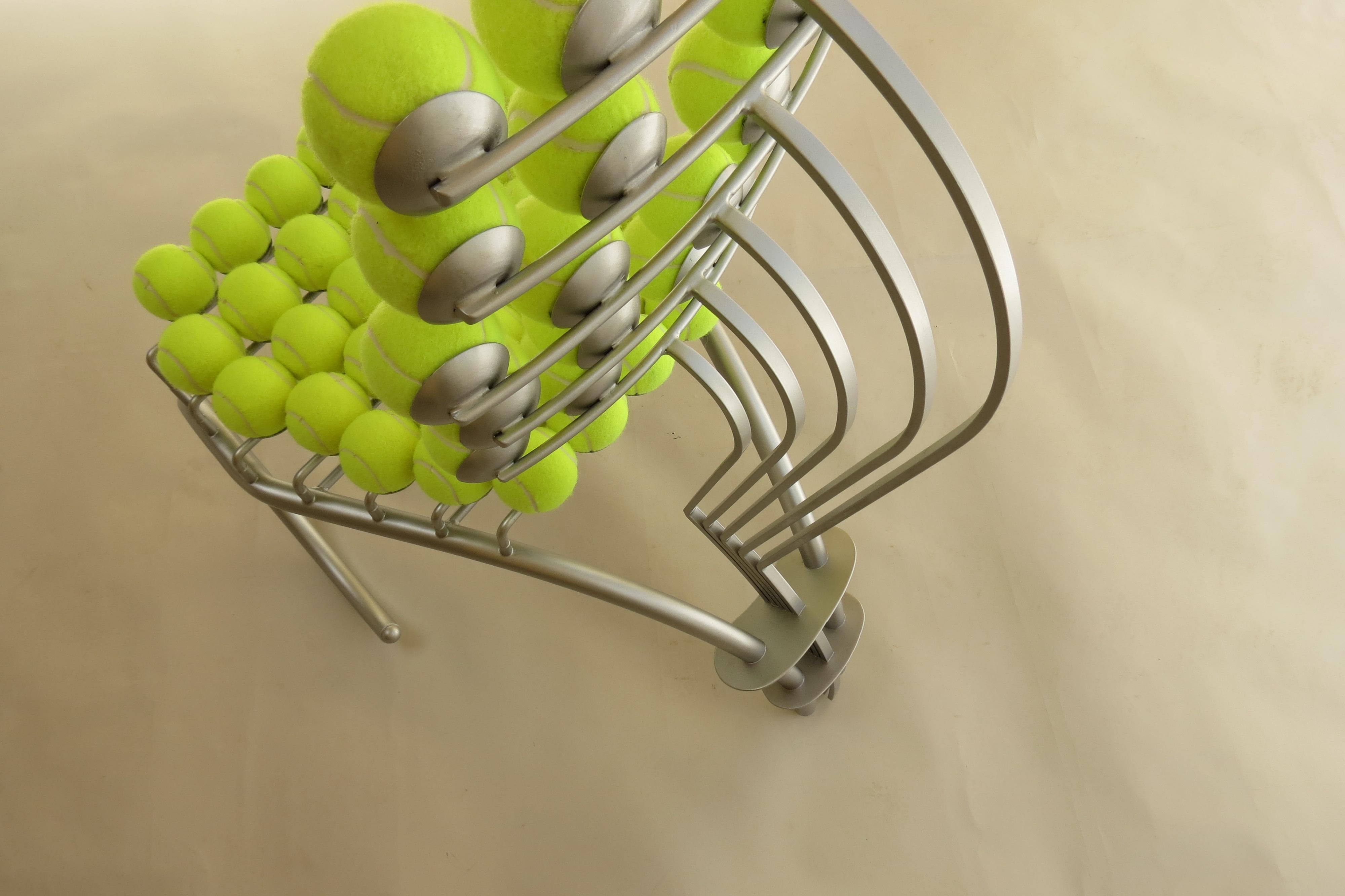 Hand-Crafted 1980s Bespoke Sculptural Tennis Ball Chair Wimbledon Chair