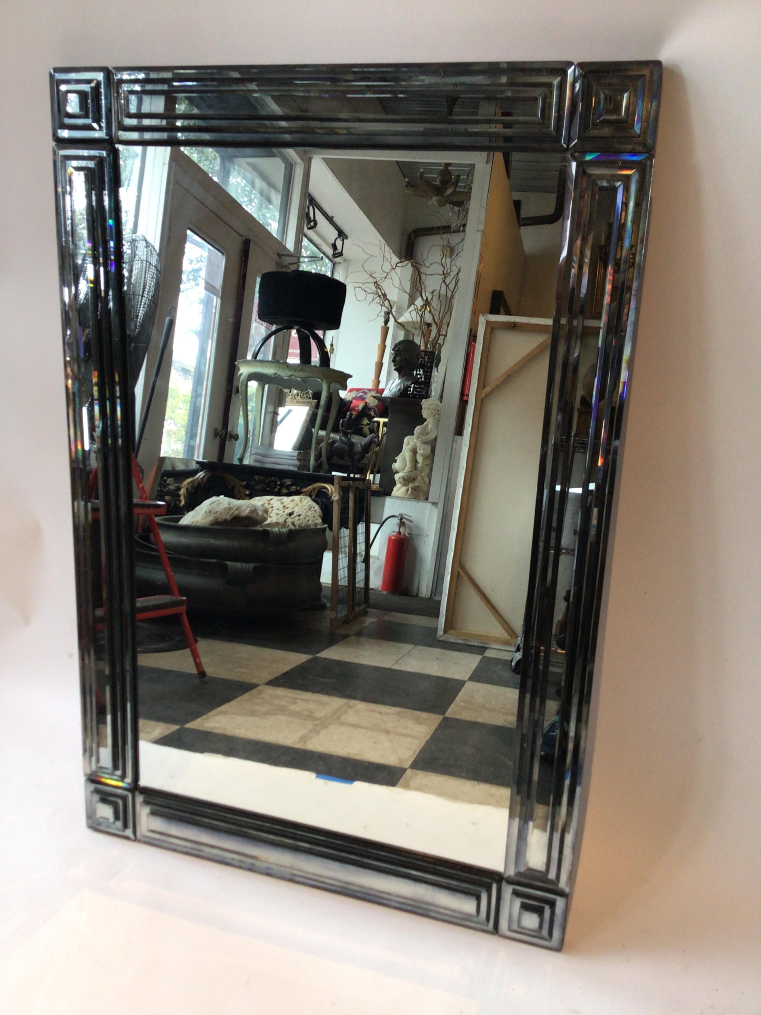 1980s Beveled Mirror For Sale 4