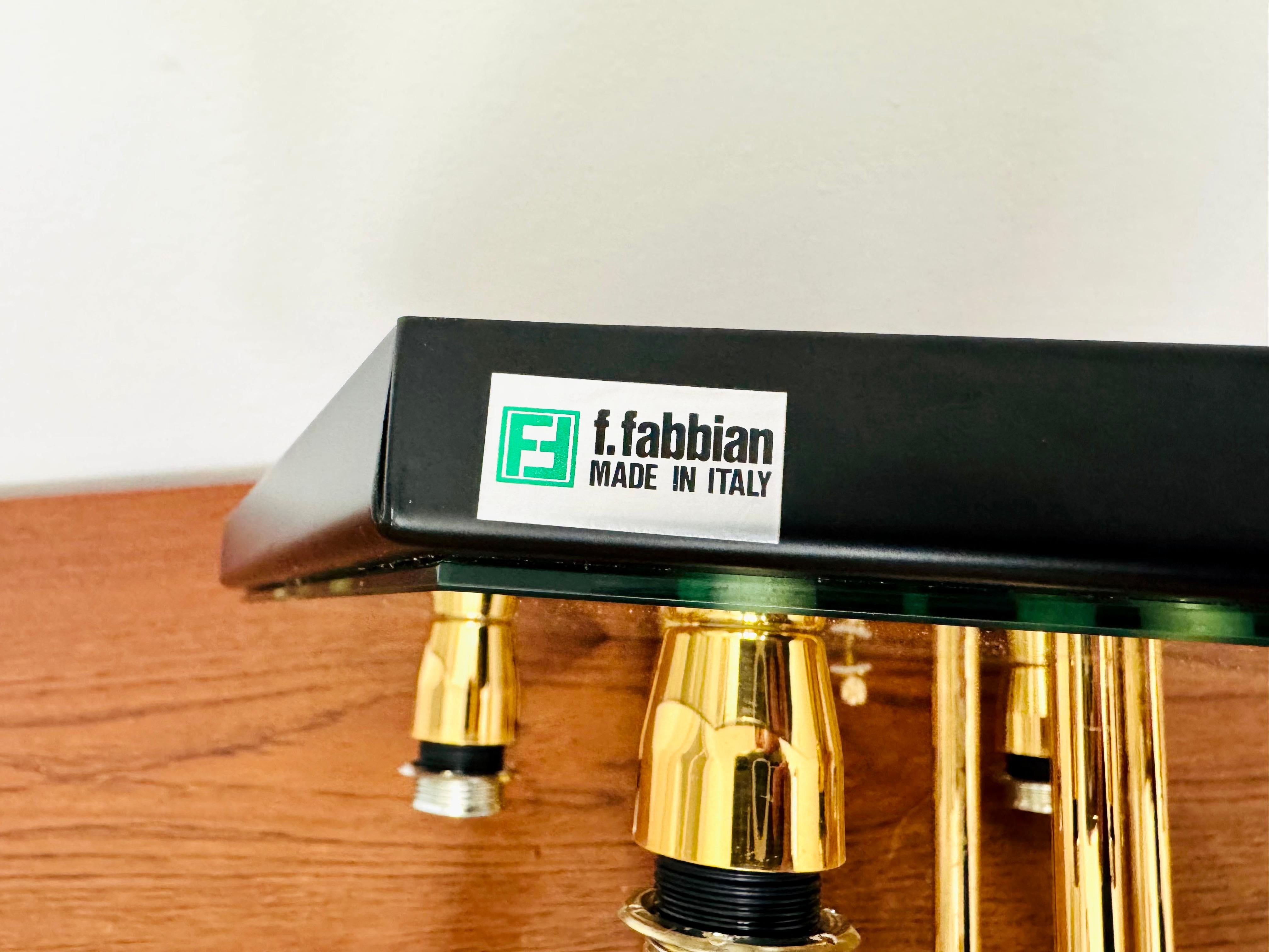 1980s Bicolor Glass Flush Chandelier by F. Fabbian en vente 10