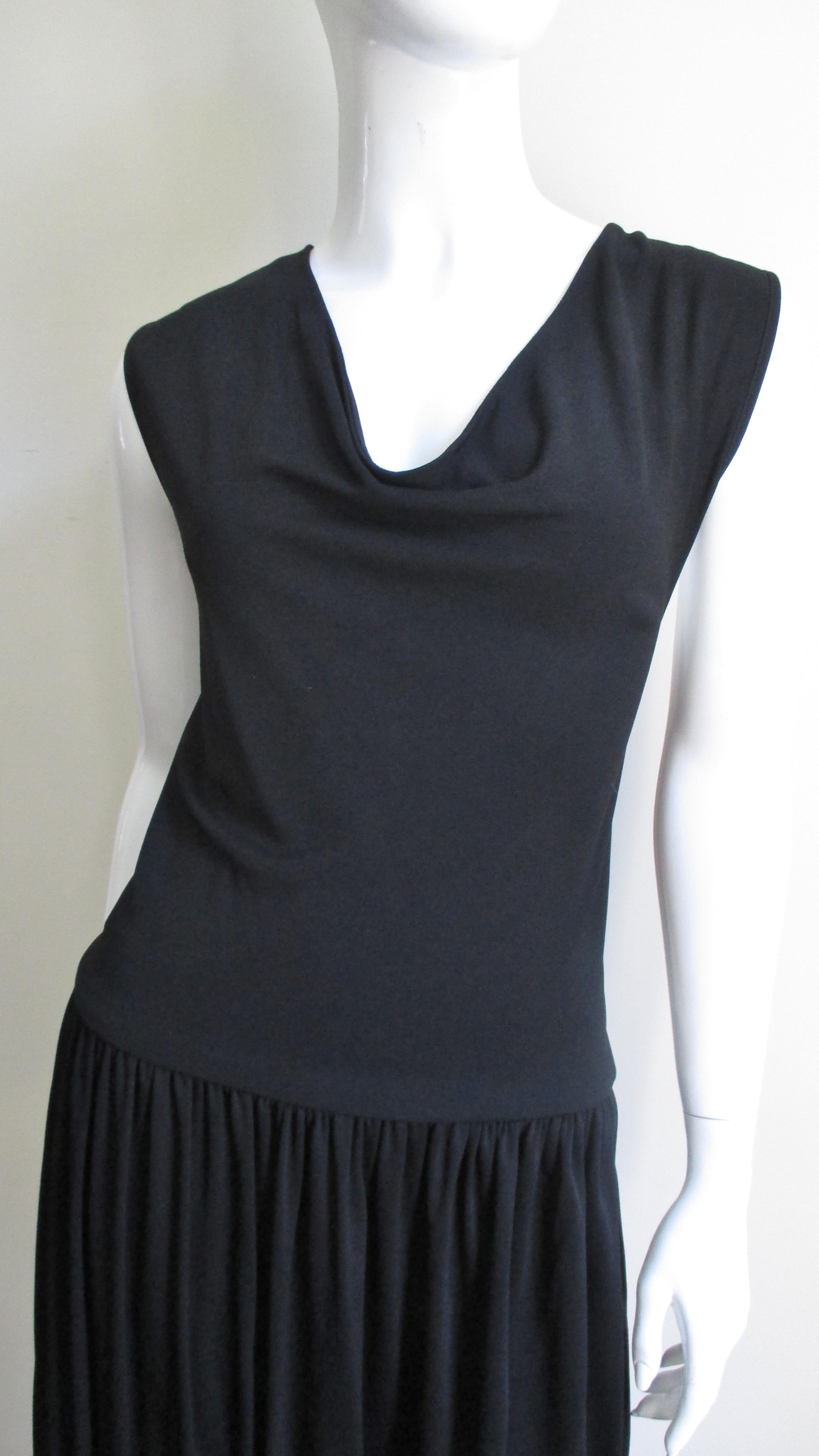 1980s Bill Blass Cross Back Dress In Excellent Condition In Water Mill, NY