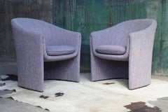 1980s Dunbar Biomorphic Freeform Armchair
