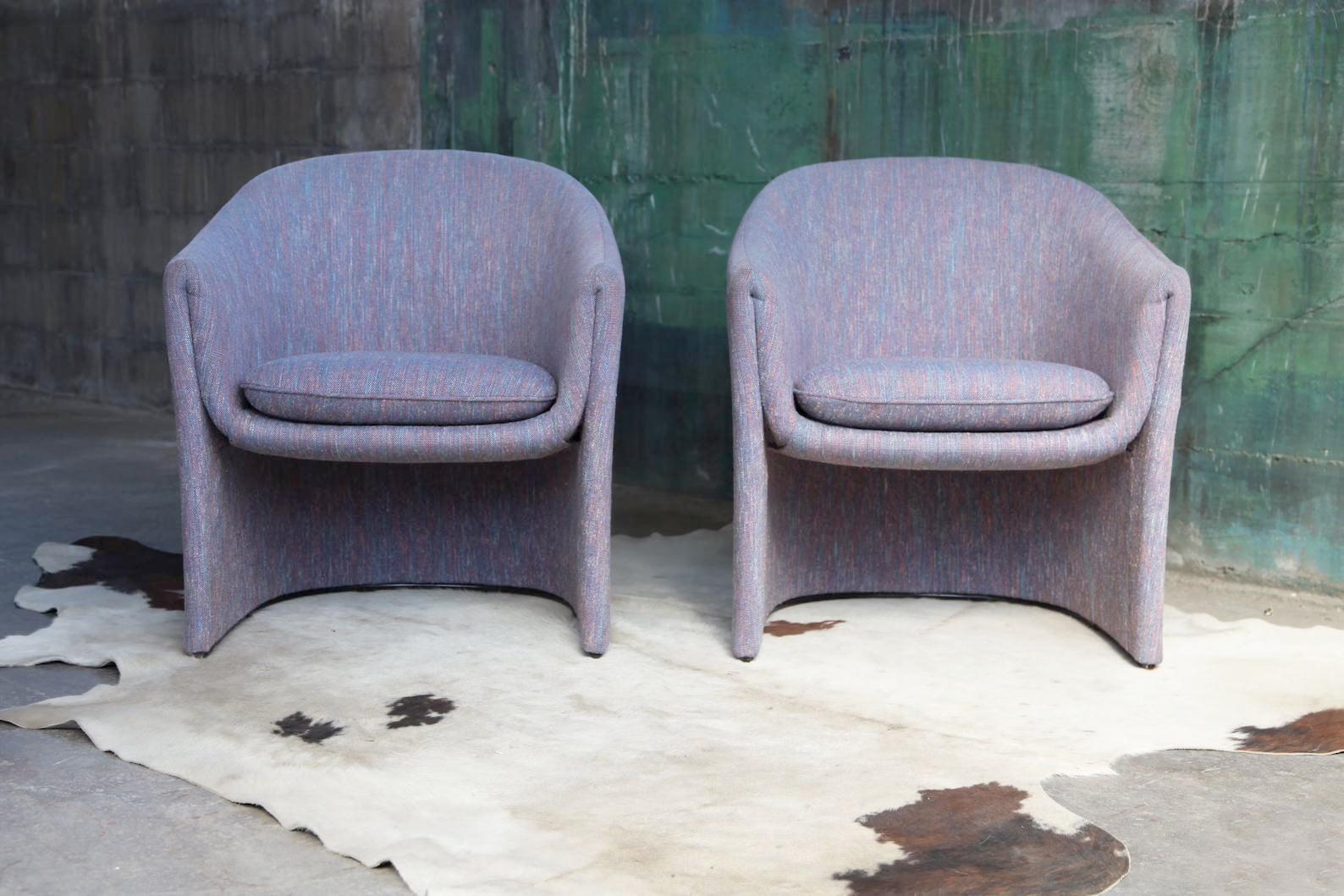 20th Century 1980s Dunbar Biomorphic Freeform Armchair For Sale