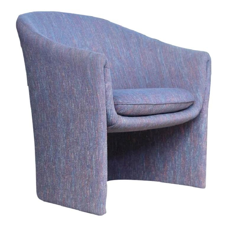 1980s Dunbar Biomorphic Freeform Armchair For Sale