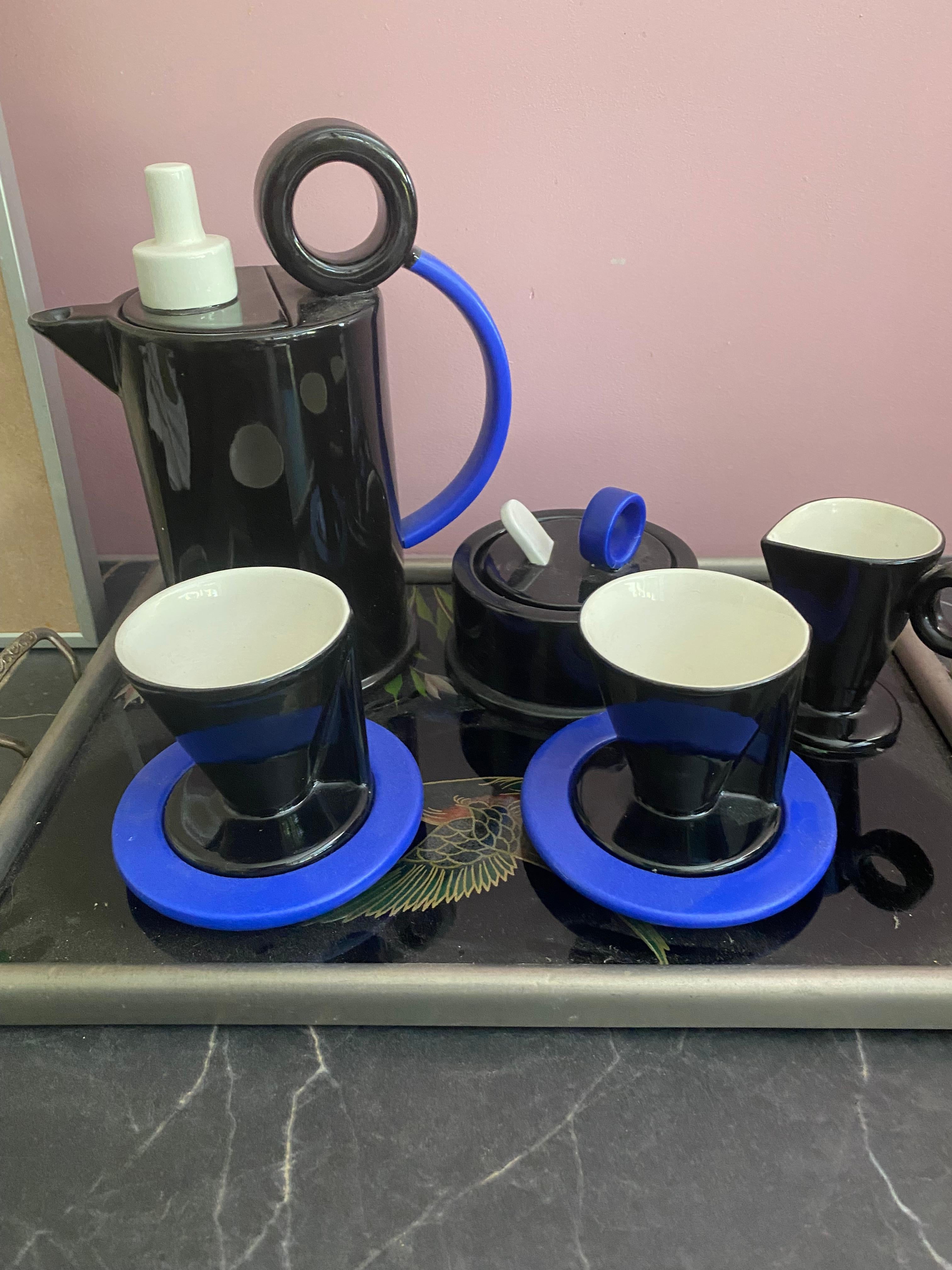 Service à café Bitossi des années 1980 par Marco Zanini pour Bitossi Italie en vente 6