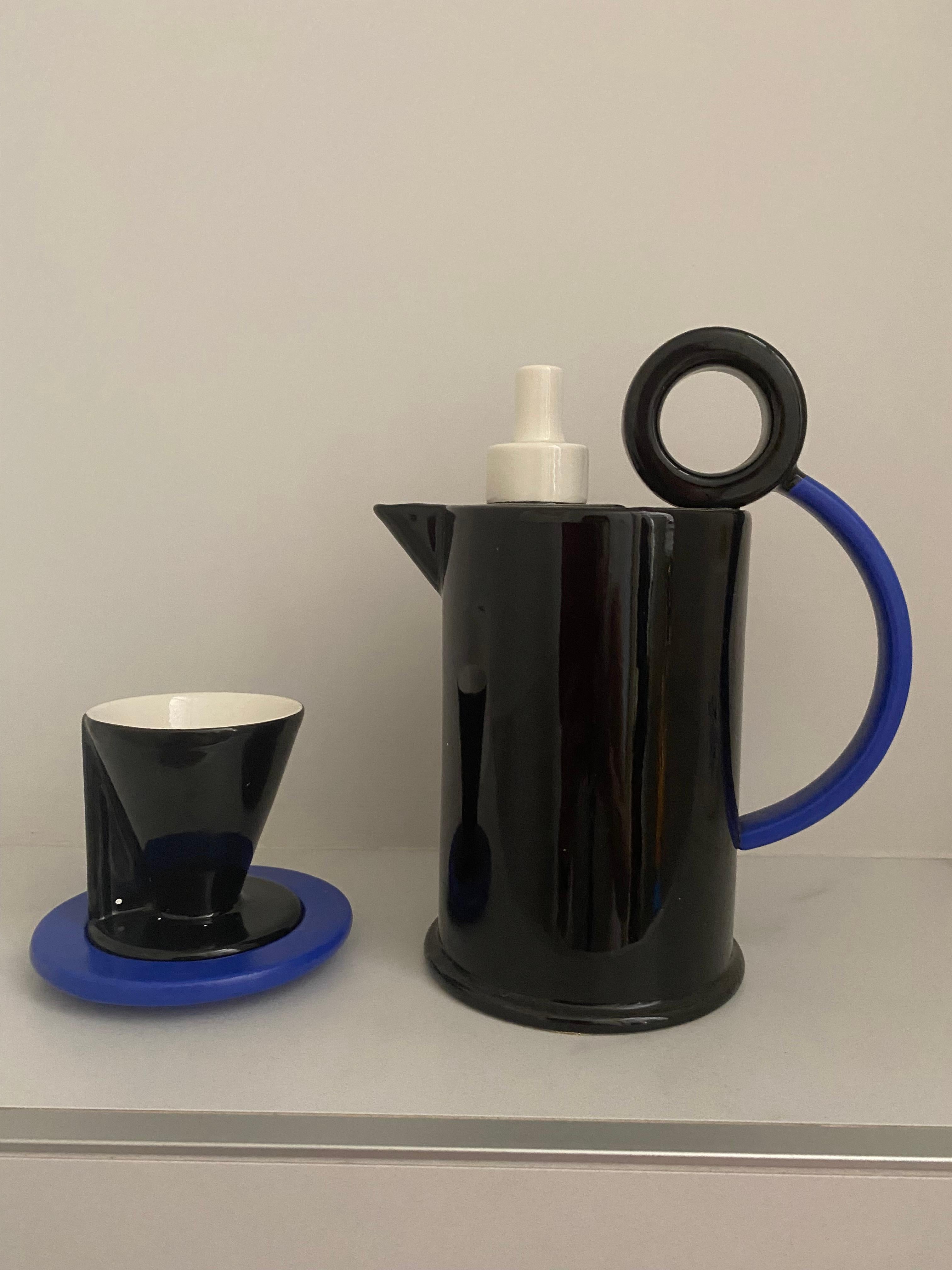 Service à café Bitossi des années 1980 par Marco Zanini pour Bitossi Italie en vente 1
