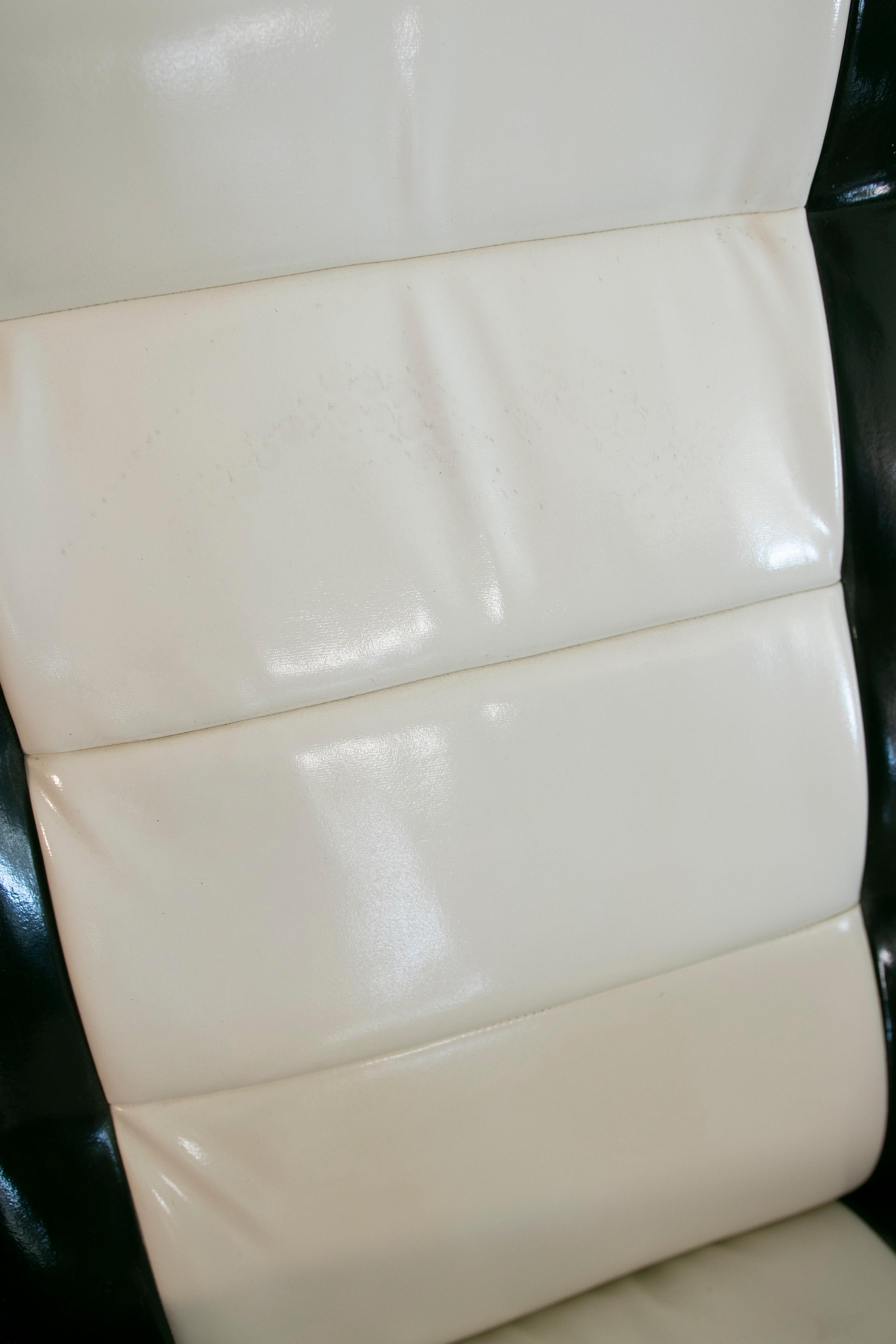 1980s, Black and White Rocking Armchair  For Sale 6