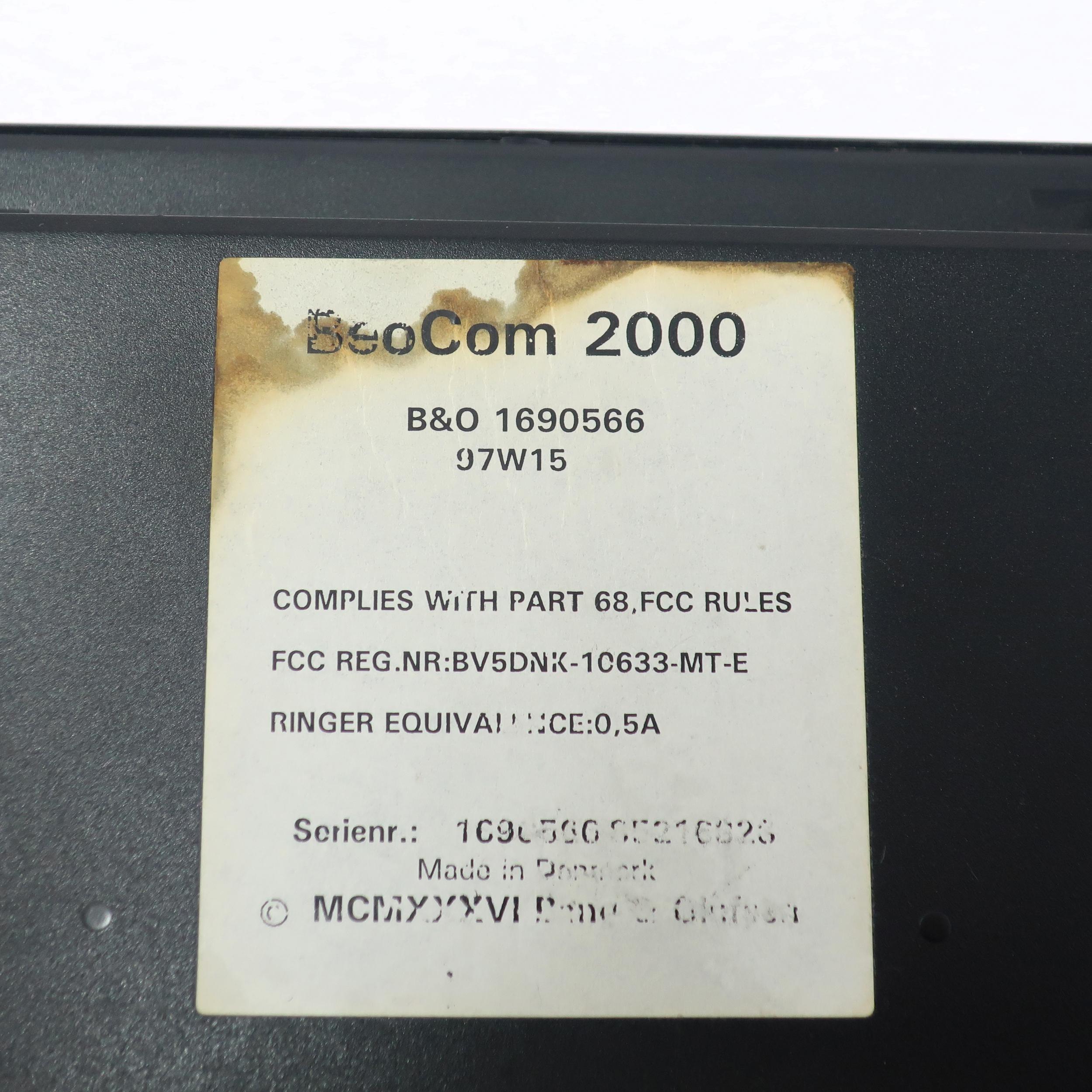 20th Century 1980s Black Bang & Olufsen Beocom 2000 Phone For Sale