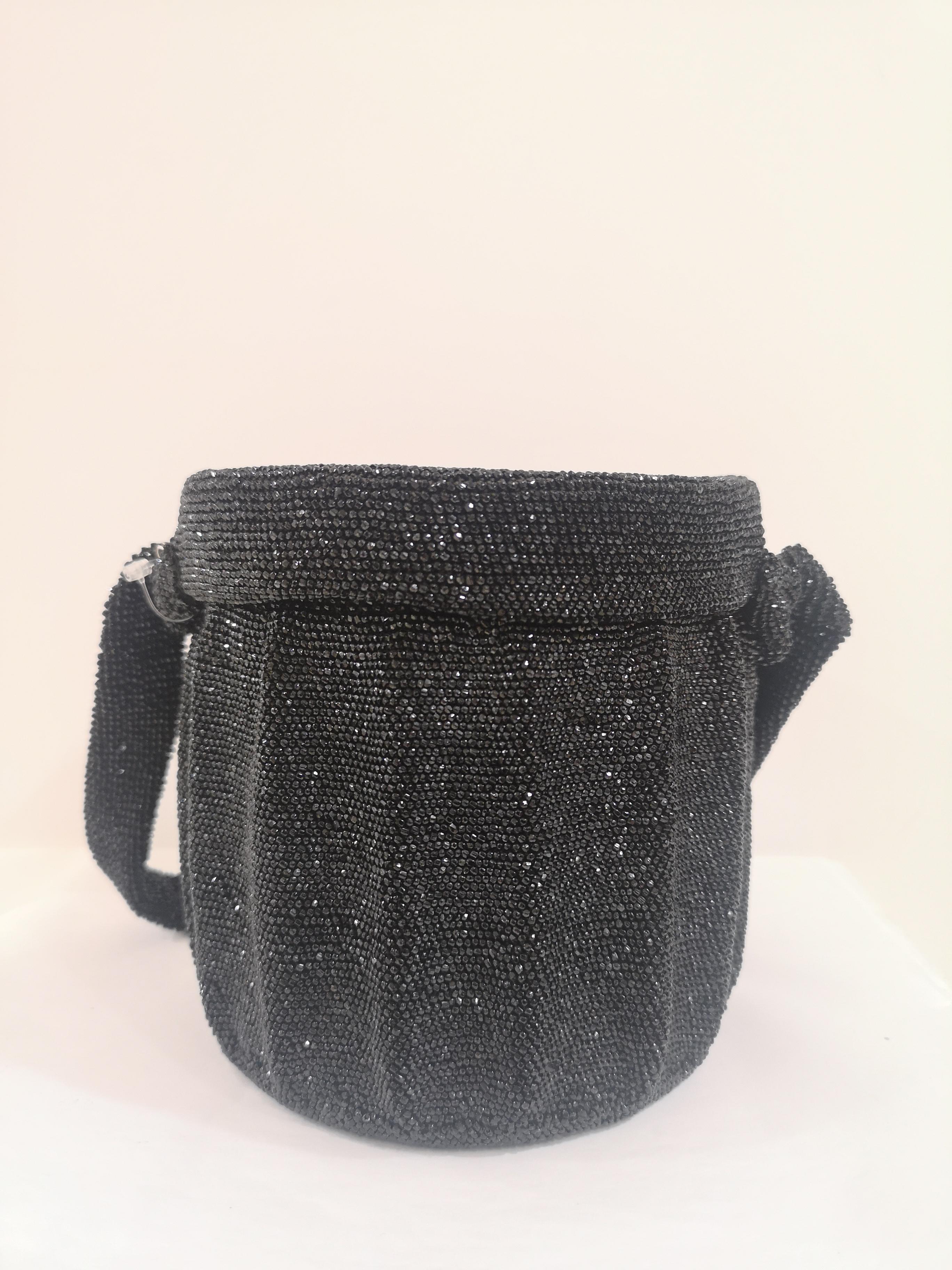 1980s Black beads satchel 2