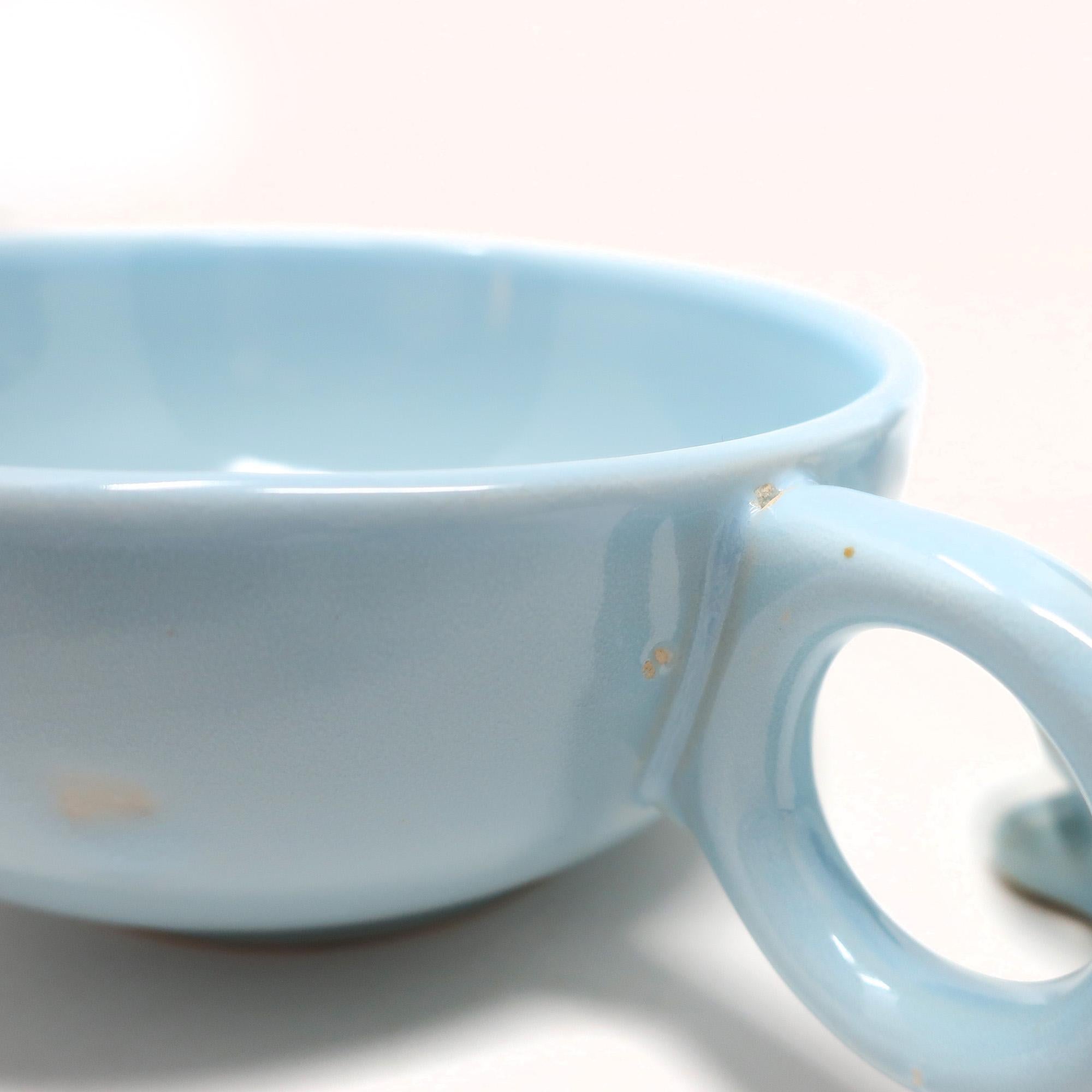 1980s Black & Blue Tea For One by Matteo Thun for Arzberg In Good Condition For Sale In Brooklyn, NY