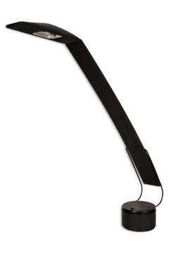 1980s Black Dove Task Lamp By Mario Barbaglio & Maro Columbo For PAF