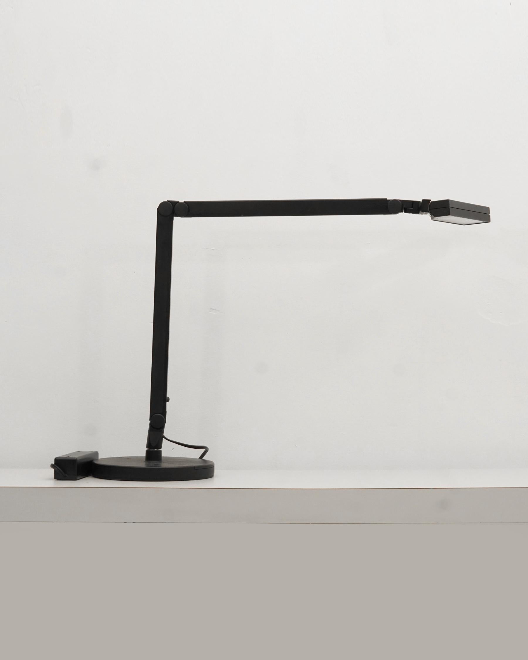 Post-Modern 1980s Black Lightolier Desk Lamp For Sale