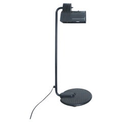 Lampada da tavolo industriale nera vintage Belux di Guillermo Capdevila Abate