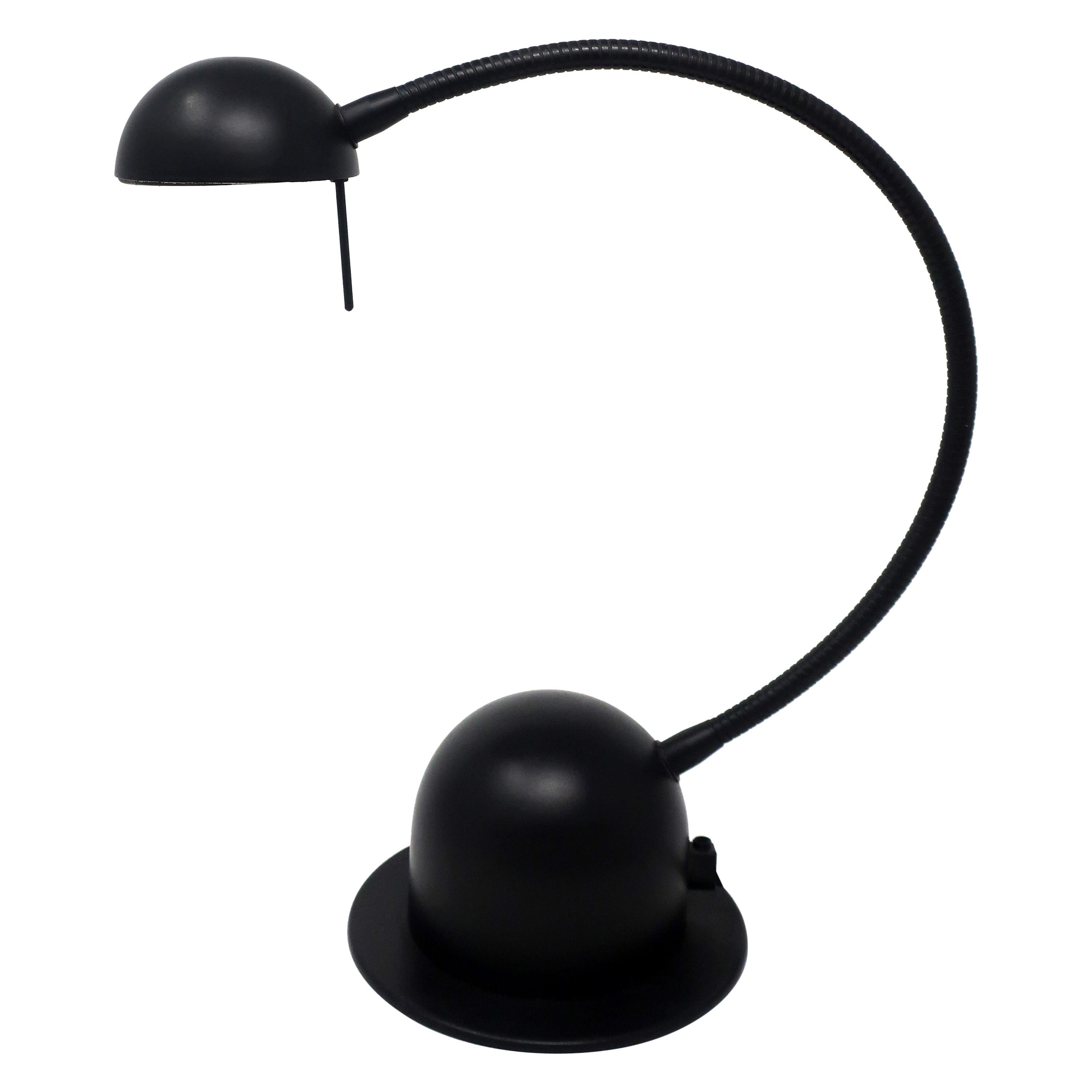1980s Black Veneta Lumi Desk Lamp For Sale
