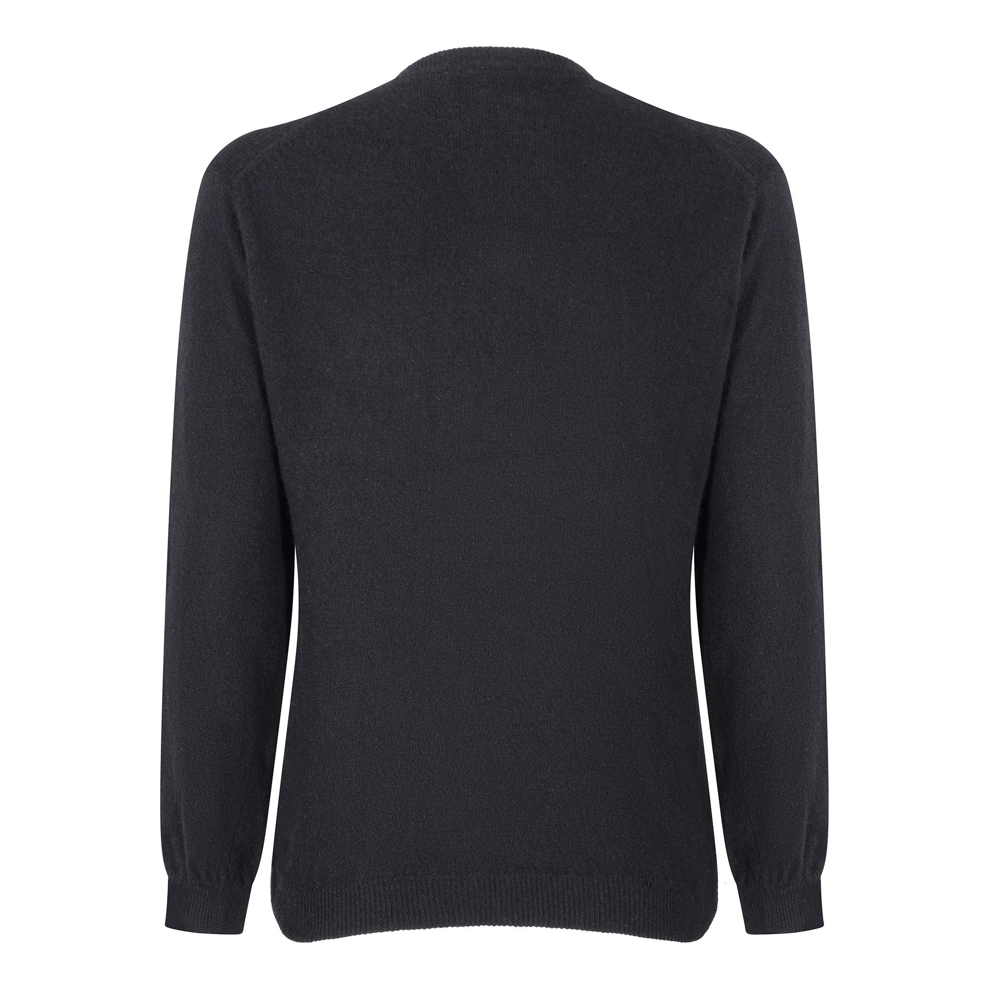 1980s Black Wool Cardigan with Raised Satin Stitch Grape Applique In Excellent Condition For Sale In London, GB