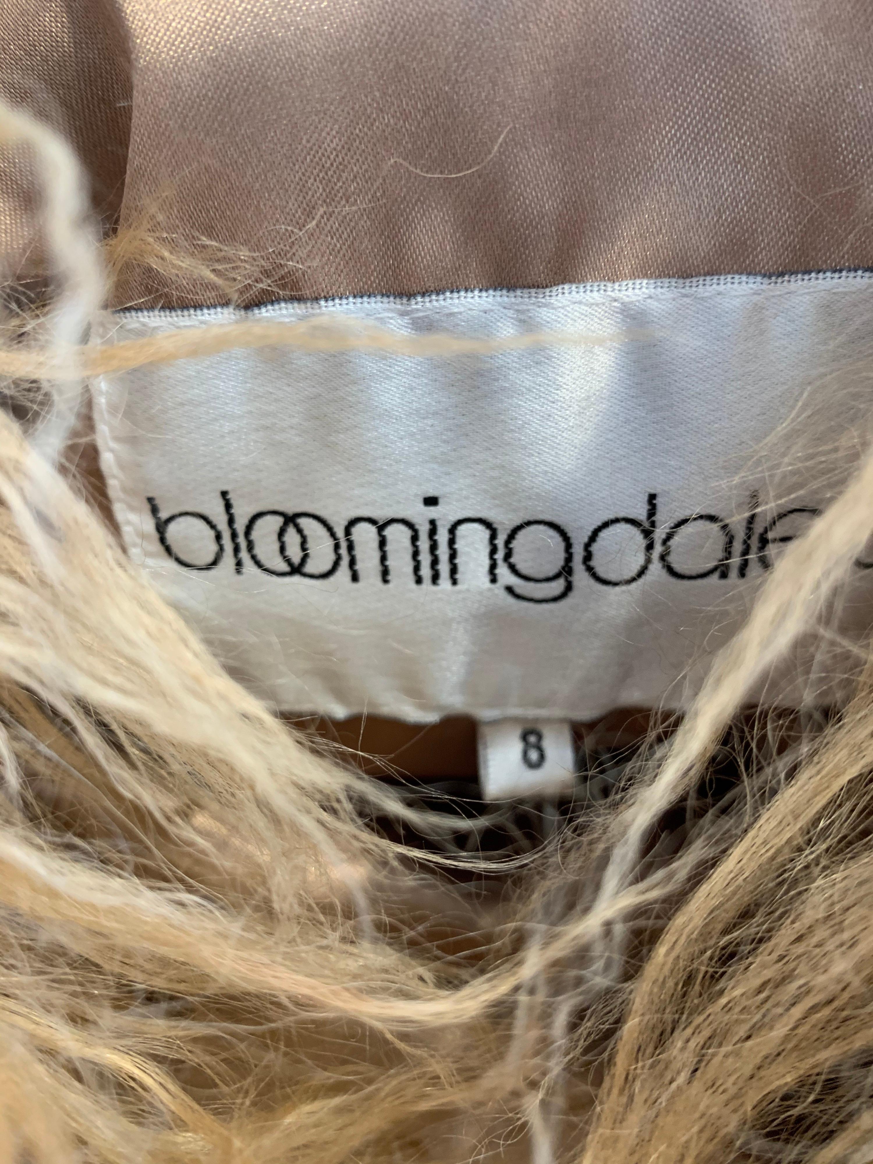 1980s Bloomingdales Caramel Mongolian Lamb Coat  8