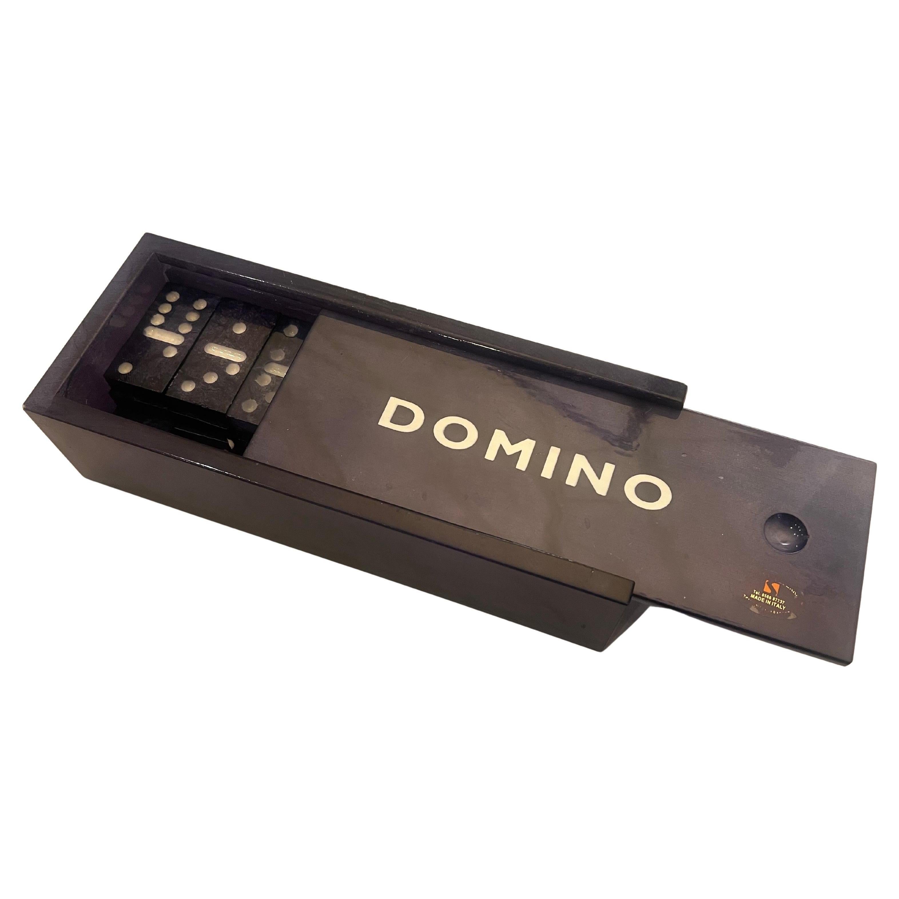 Post-Modern 1980's Blue Alabaster Italian Domino For Sale