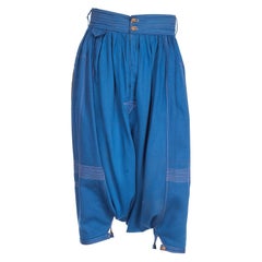 1980S Blue Cotton Middle Eastern Men’S Desert Pants