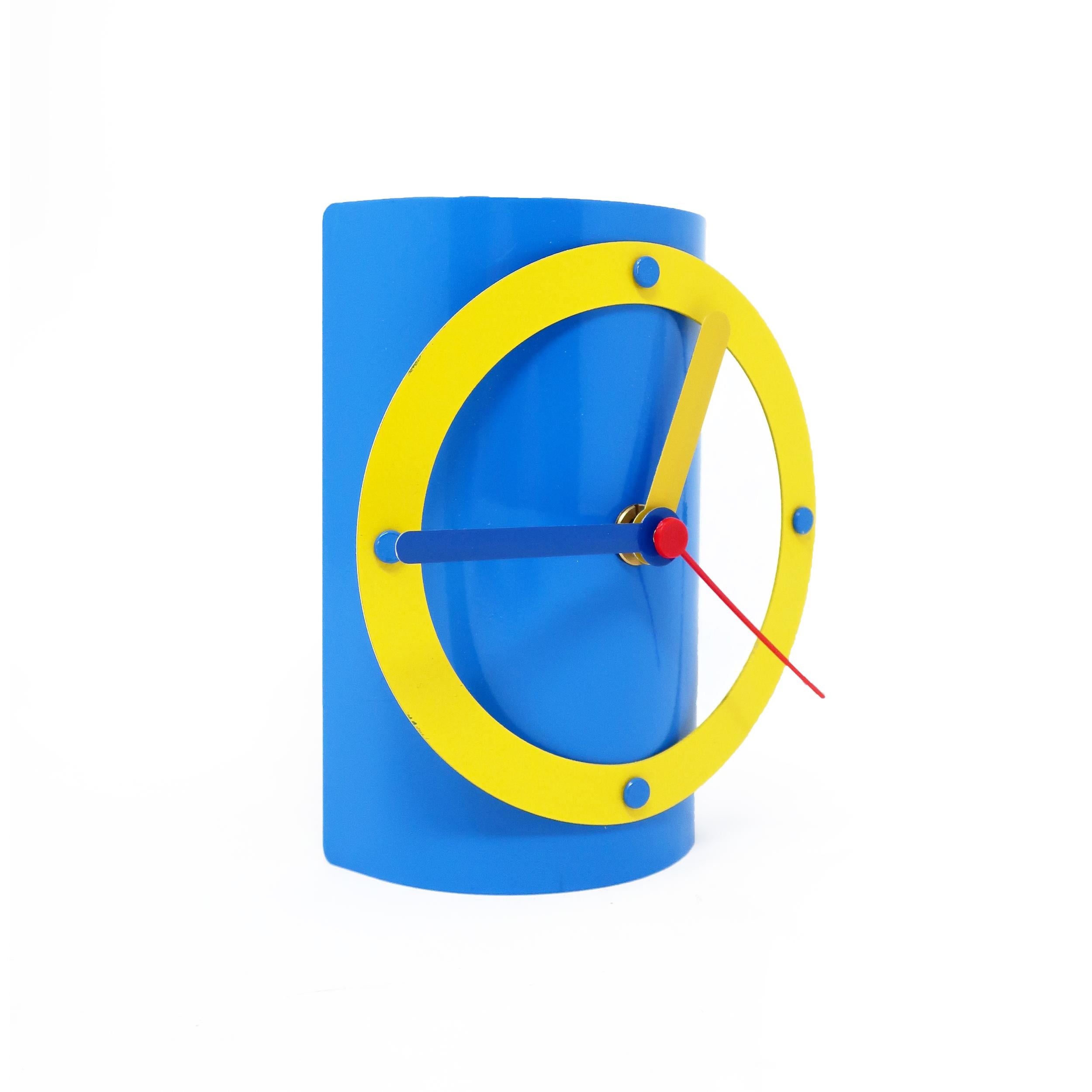 A postmodern desk or table clock by Time Square. This 