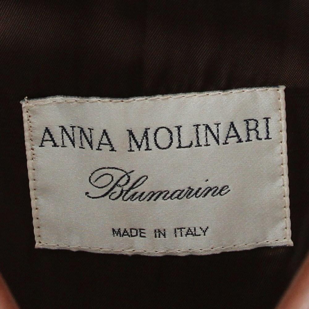 1980s Blumarine by Anna Molinari brown leather jacket 2
