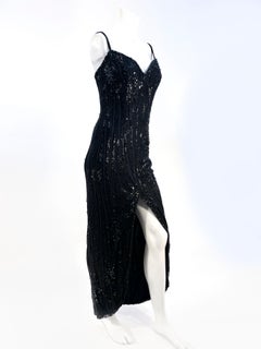 1980s Bob Mackie Black Evening Gown