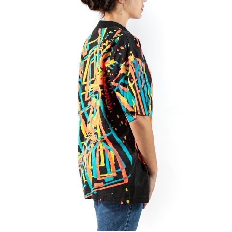 Men's 1980S BODY GLOVE Cotton Jersey Double Sublimation Print T-Shirt For Sale