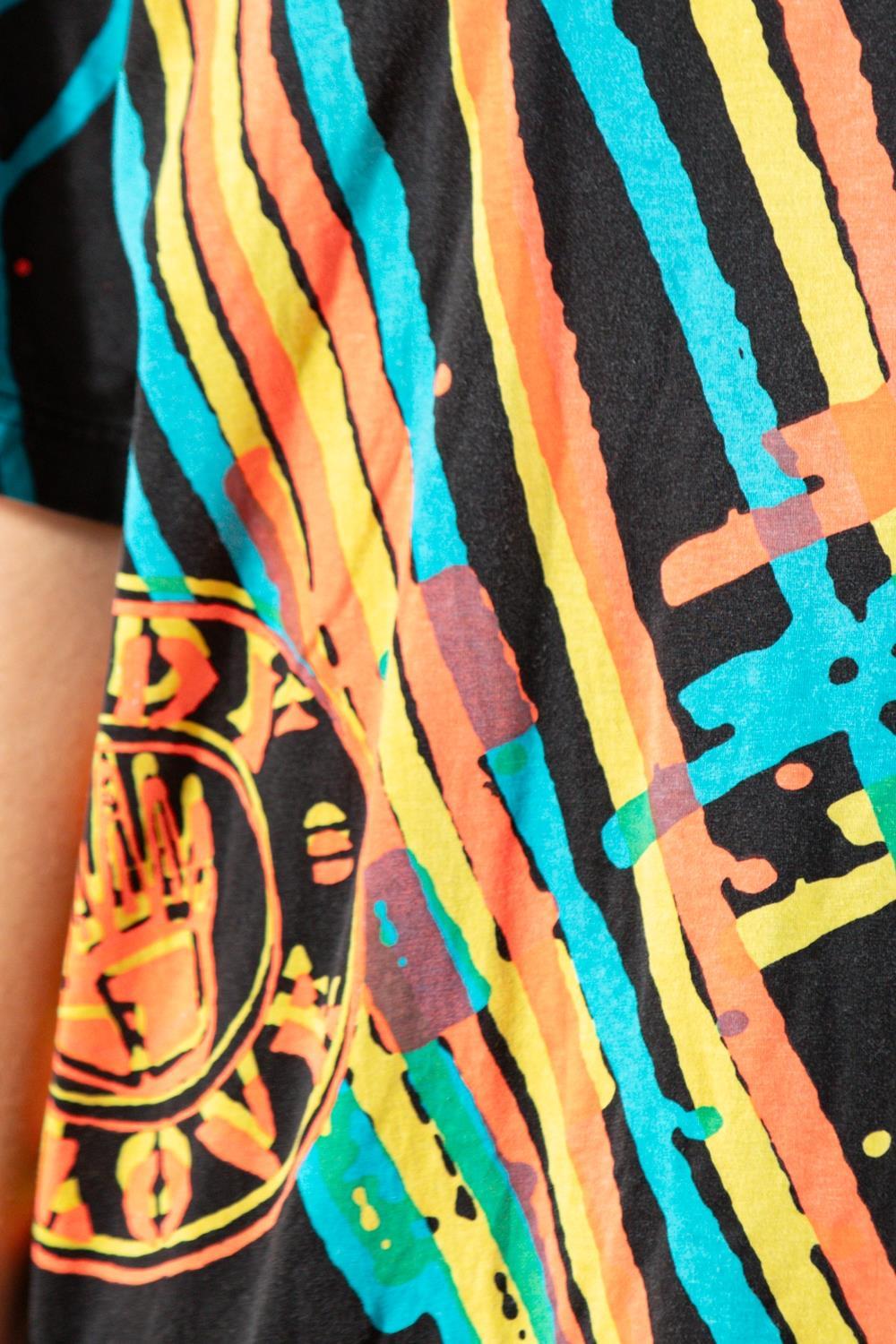1980S BODY GLOVE Cotton Jersey Double Sublimation Print T-Shirt For Sale 4