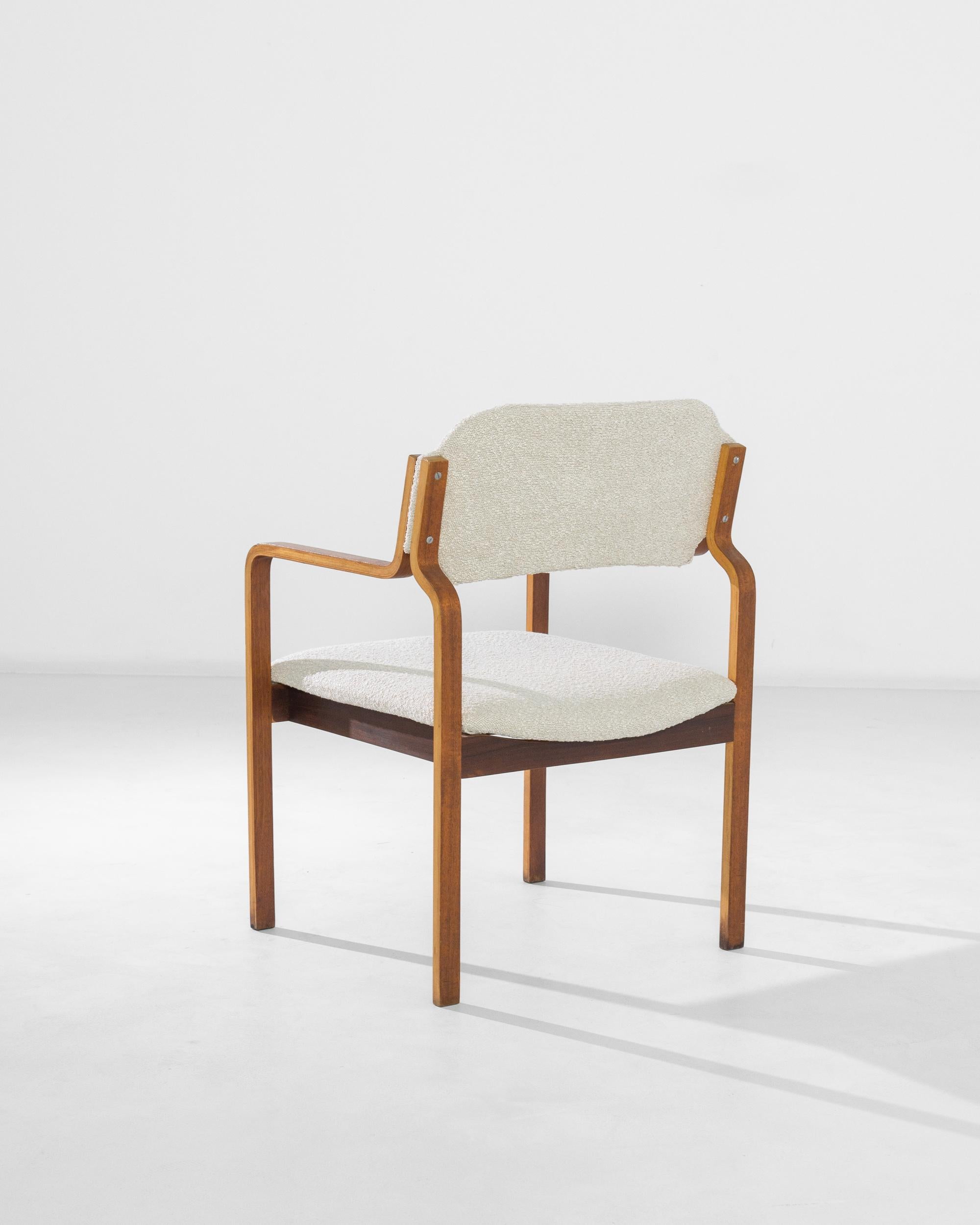 1980s Bouclé Armchair by TON For Sale 1