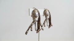 Giraffen-Ohrclips mit Schleifen