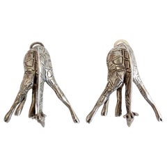 Vintage Bowing Giraffe Clip-On Earrings