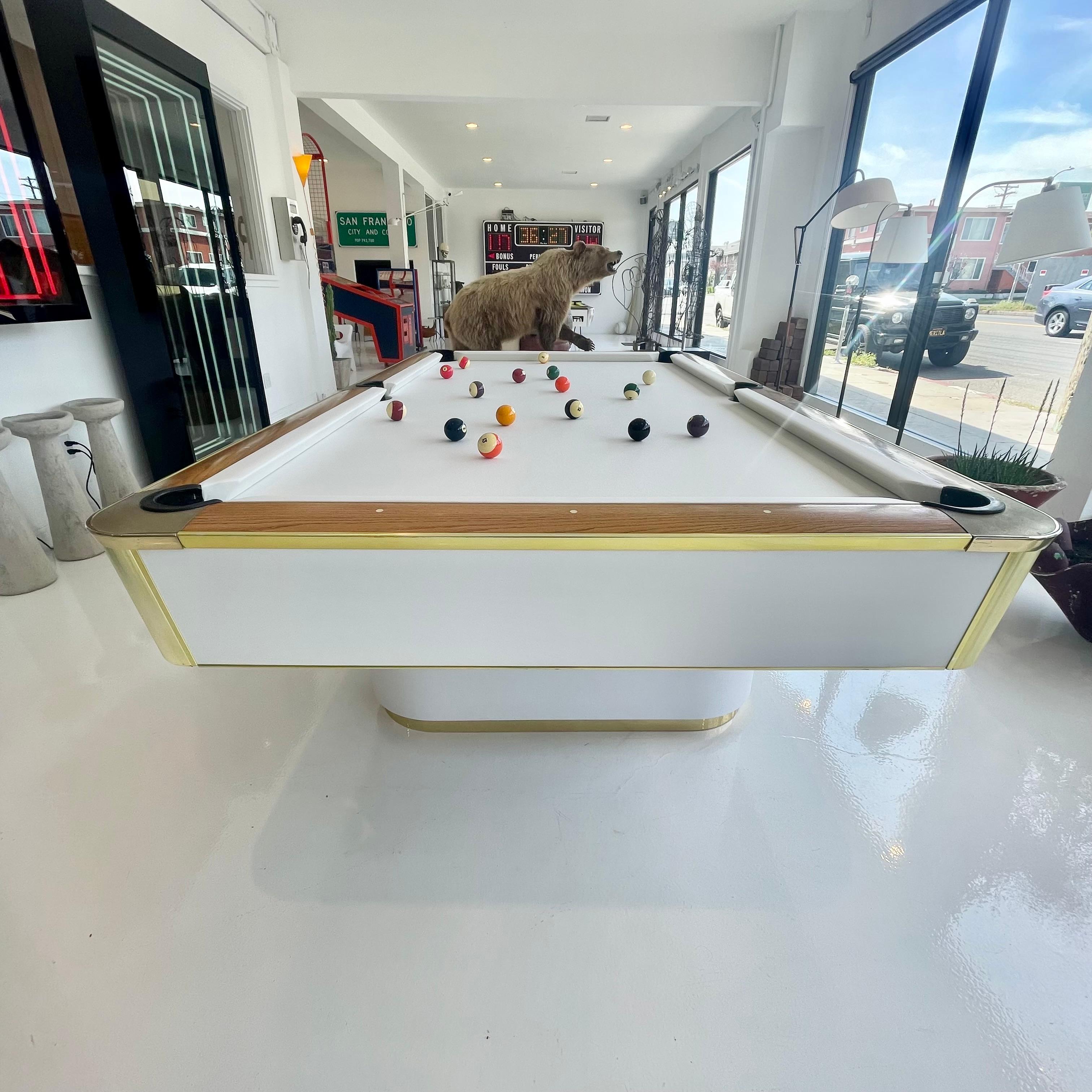 1980s Brass and Formica Murrey Pool Table 2