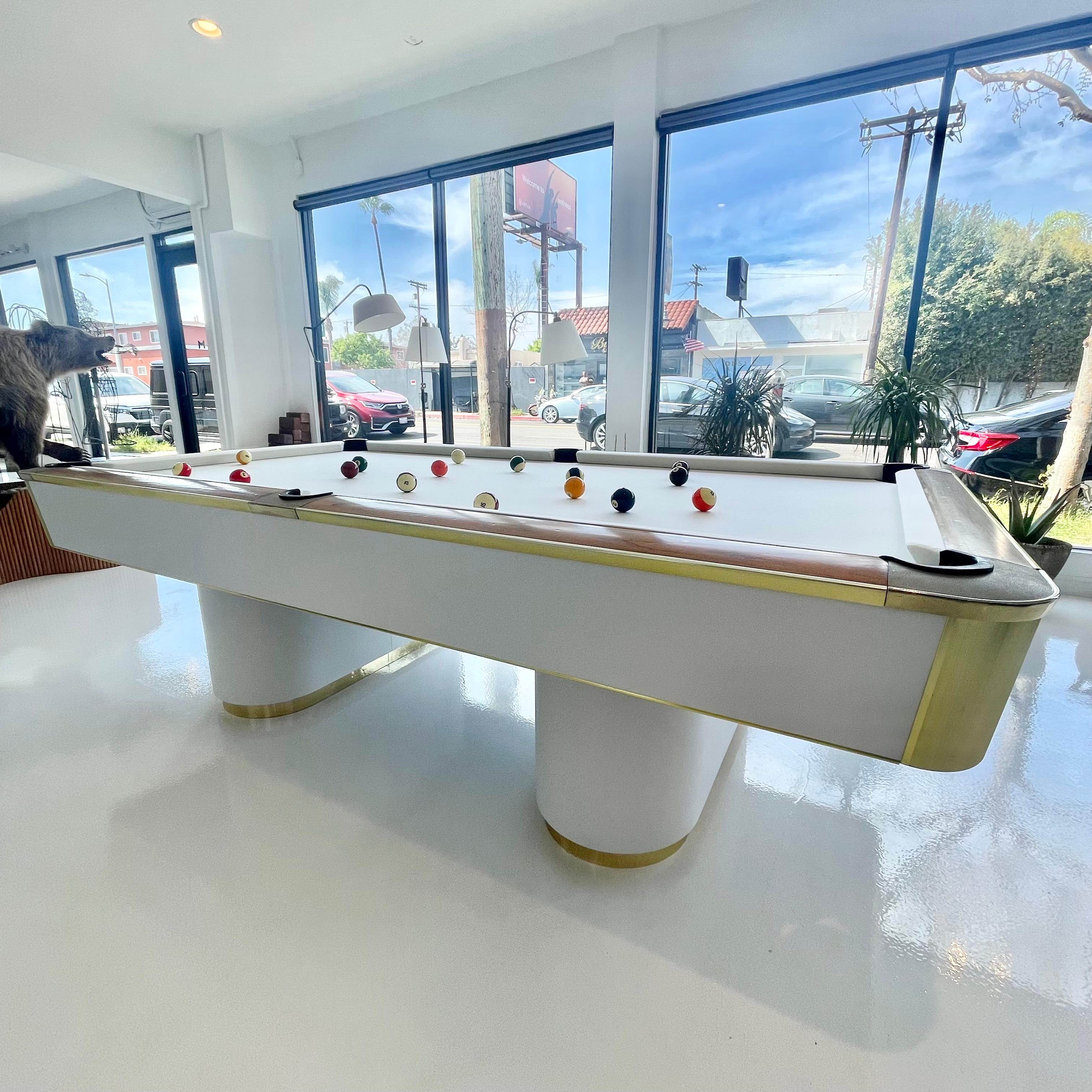 1980s Brass and Formica Murrey Pool Table 3