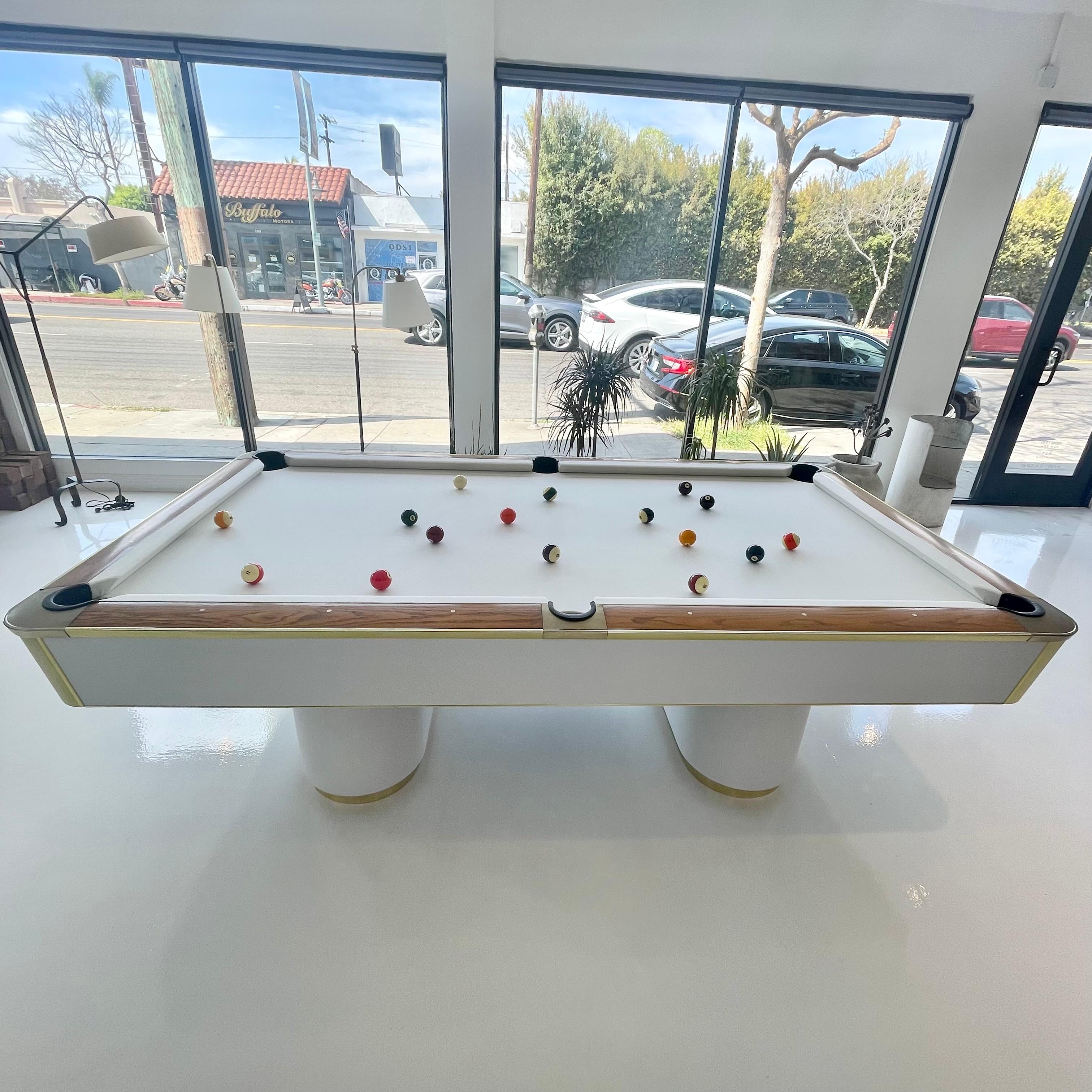 1980s Brass and Formica Murrey Pool Table 4