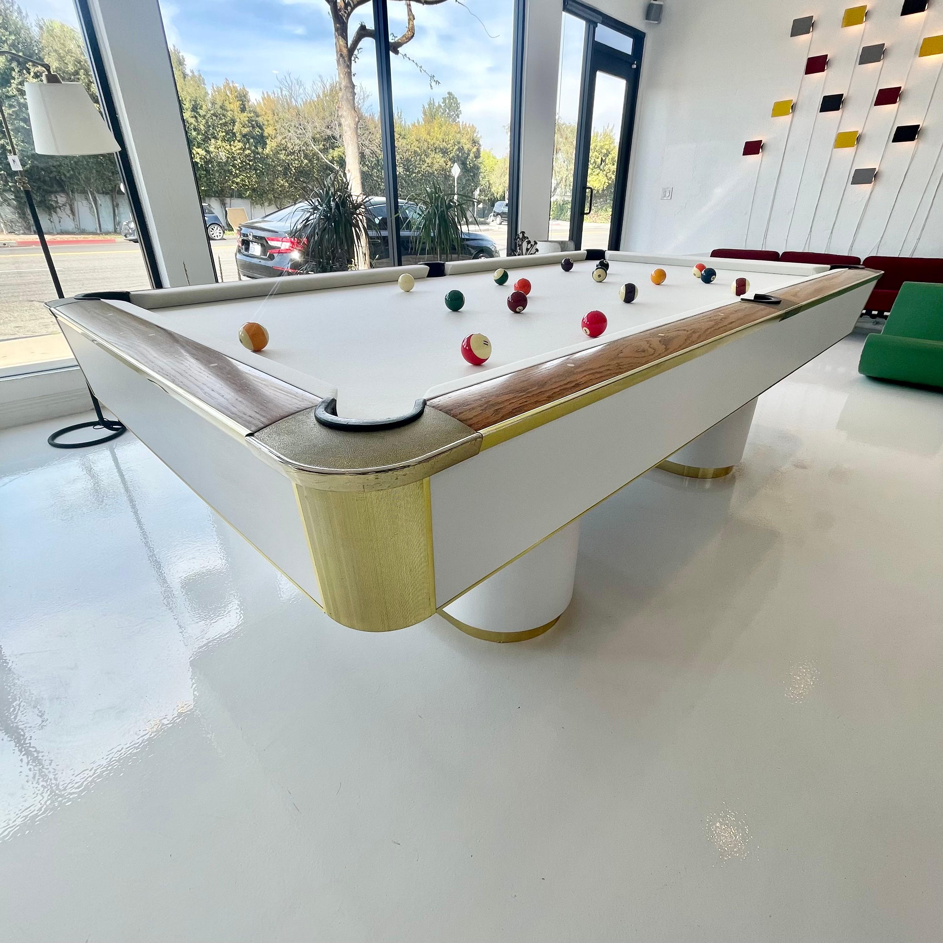 1980s Brass and Formica Murrey Pool Table 1
